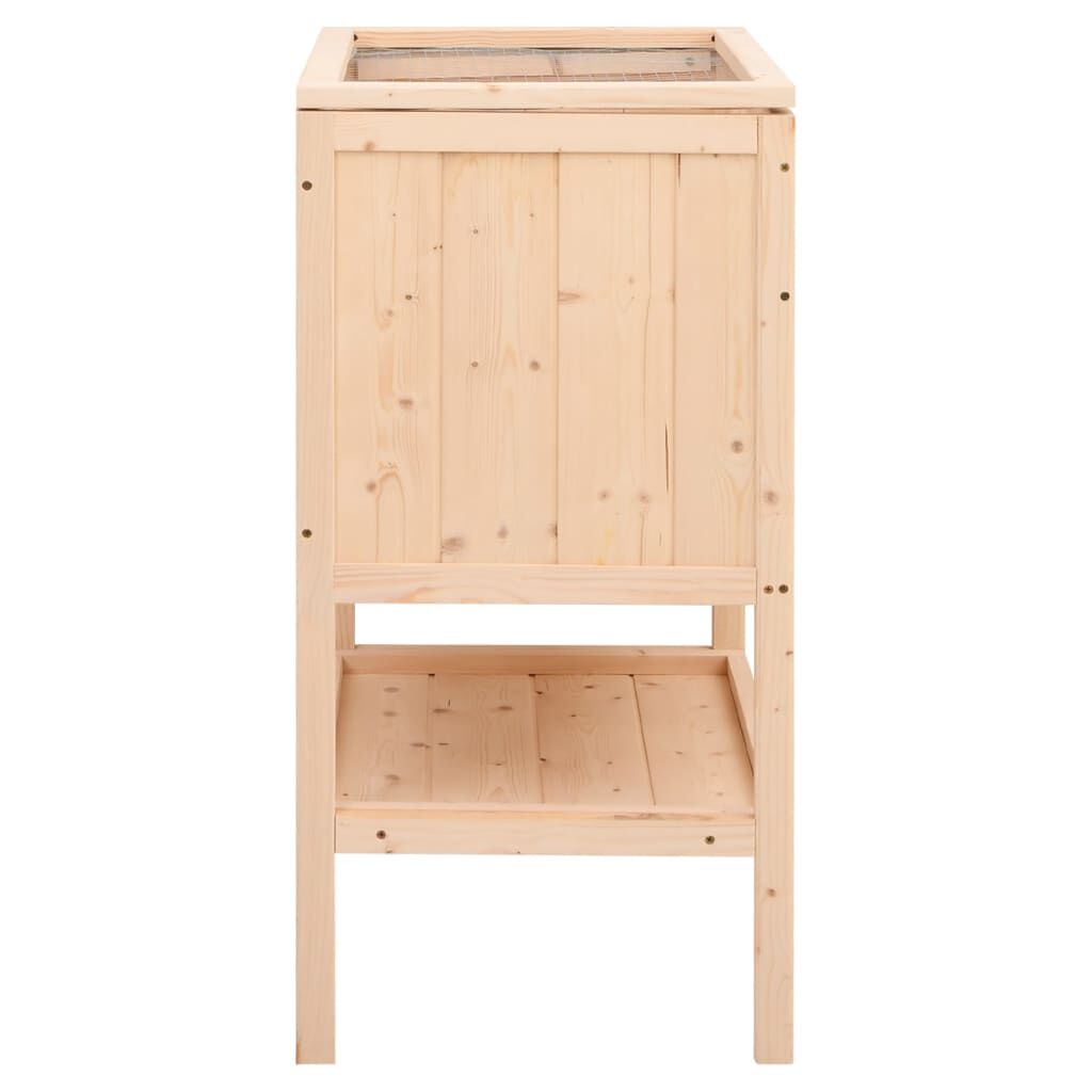 vidaXL Κλουβί Χάμστερ 55 x 40 x 80 εκ. από Μασίφ Ξύλο Ελάτης