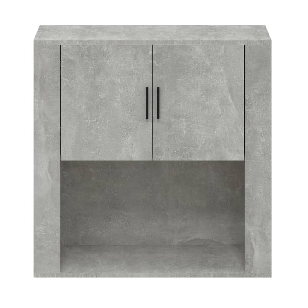 vidaXL Ντουλάπι Τοίχου Γκρι Σκυρ. 80x33x80 εκ. Επεξεργασμένο Ξύλο