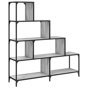 vidaXL &Beta;&iota;&beta;&lambda;&iota;&omicron;&theta;ή&kappa;&eta; &Sigma;&kappa;ά&lambda;&alpha; 4 &Rho;ά&phi;&iota;&alpha; &Gamma;&kappa;&rho;&iota; Sonoma 139x33,5x149 &epsilon;&kappa; &Epsilon;&pi;&epsilon;&xi;. &Xi;ύ&lambda;&omicron;