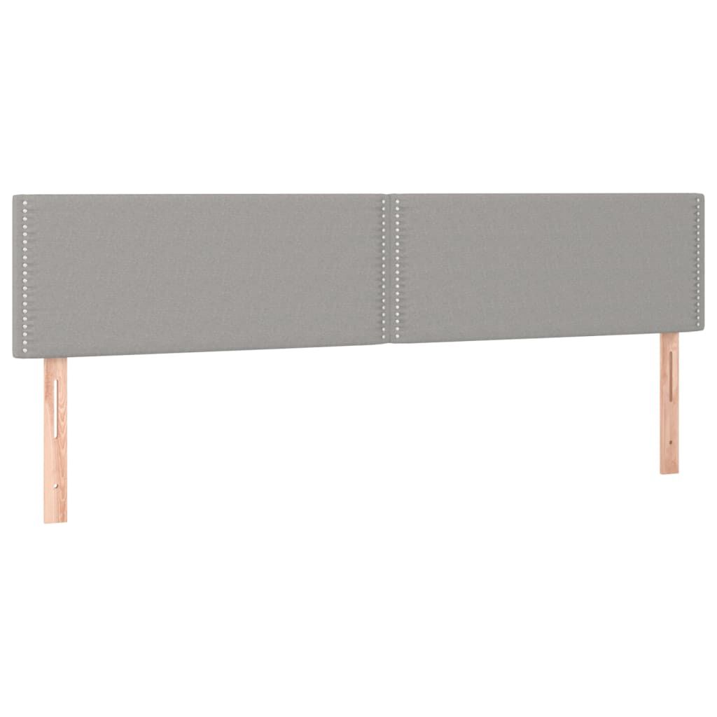 vidaXL Κεφαλάρια Κρεβατιού 2 τεμ. Αν. Γκρι 80 x 5 x 78/88εκ.Υφασμάτινο