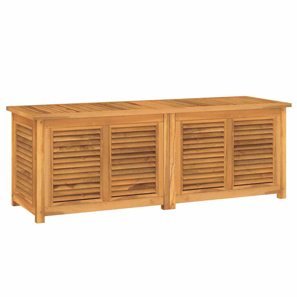 vidaXL Μπαούλο Αποθήκευσης Κήπου με Τσάντα 150x50x55εκ Μασίφ Ξύλο Teak