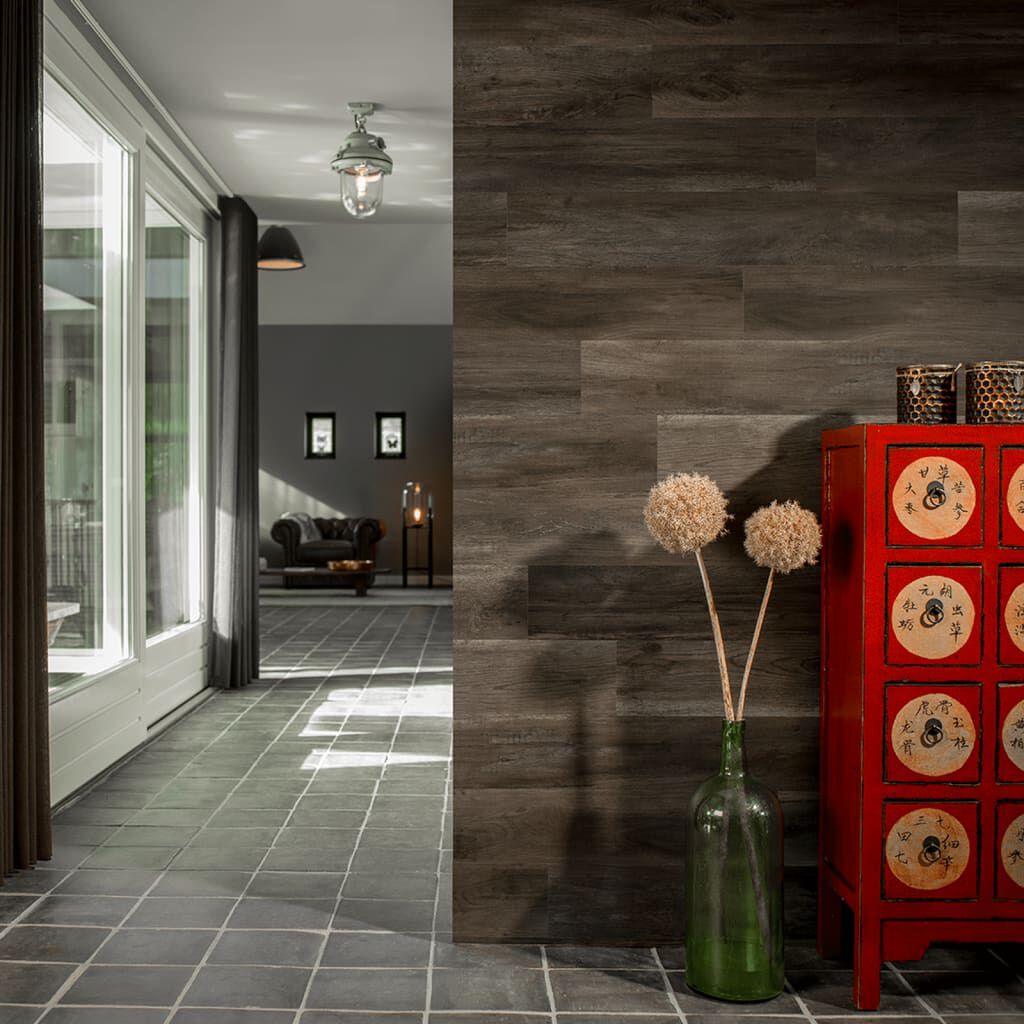 WallArt Πάνελ Τοίχου Όψη Barnwood Δρυός "GL-WA33" 30 τεμ Ανθρακί Μαύρο