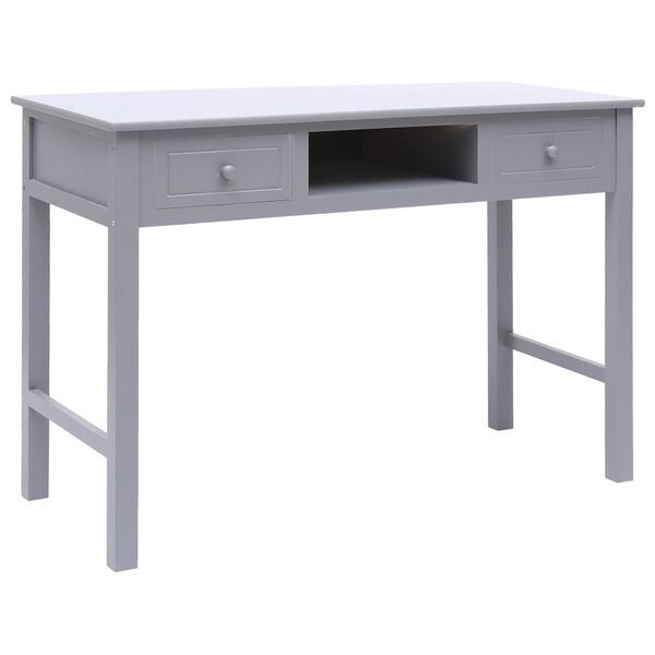 vidaXL Γραφείο Γκρι 110 x 45 x 76 εκ. Ξύλινο