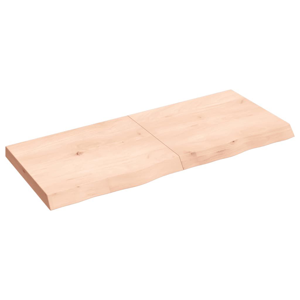 vidaXL Επιφάνεια Τραπεζιού 120x50x(2-6)εκ Ακατέργαστο Μασίφ Ξύλο Δρυός