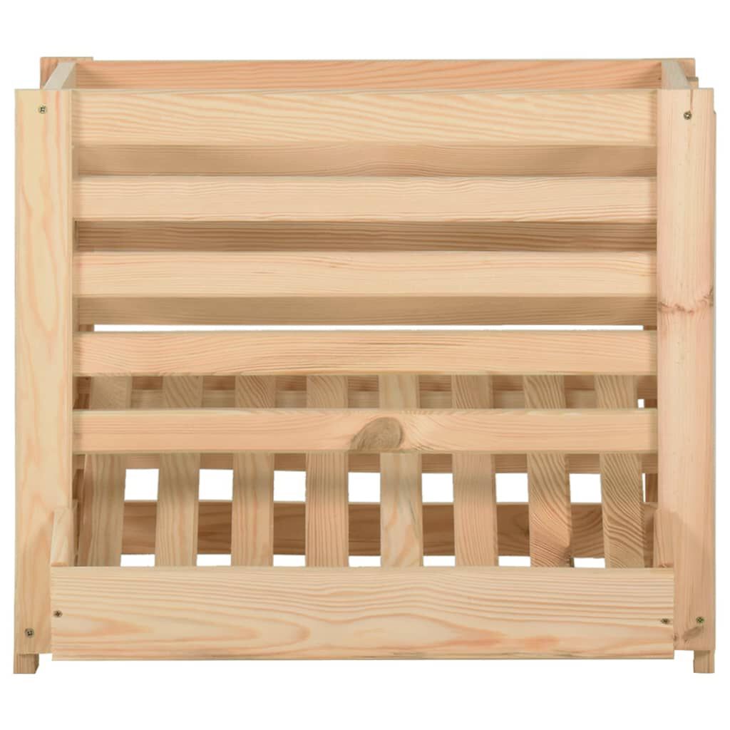 vidaXL Κουτί Αποθήκευσης Λαχανικών 60x40x50 εκ. από Μασίφ Ξύλο Πεύκου