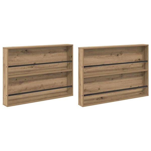 vidaXL &Rho;ά&phi;&iota; &Pi;&epsilon;&rho;&iota;&omicron;&delta;&iota;&kappa;ώ&nu; &mu;&epsilon; &rho;ά&phi;&iota; 2 pcs Artisan Oak 100 x 12 x 70 &epsilon;&kappa;