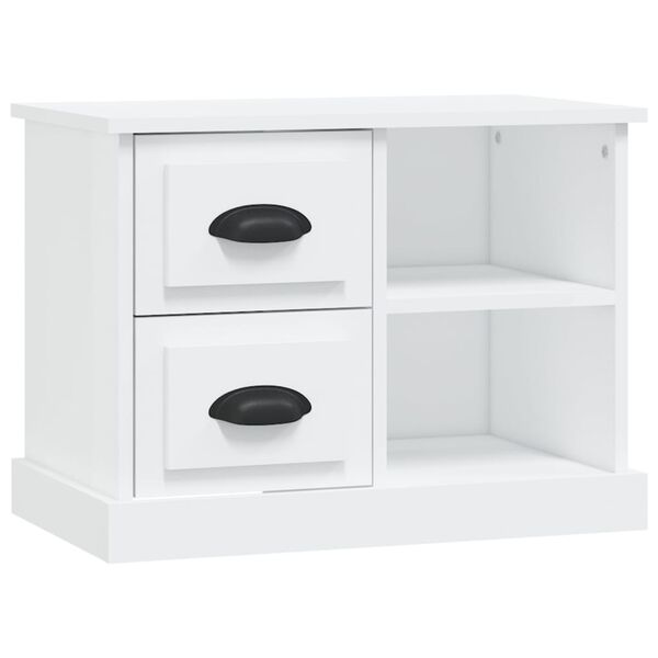 vidaXL Κομοδίνο Λευκό 60 x 35,5 x 45 εκ.