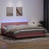vidaXL &Kappa;&rho;&epsilon;&beta;ά&tau;&iota; Boxspring &mu;&epsilon; &Sigma;&tau;&rho;ώ&mu;&alpha; & LED &Rho;&omicron;&zeta; 180x210 &epsilon;&kappa;. &Beta;&epsilon;&lambda;&omicron;ύ&delta;&iota;&nu;&omicron;