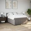 vidaXL &Kappa;&rho;&epsilon;&beta;ά&tau;&iota; Boxspring &mu;&epsilon; &Sigma;&tau;&rho;ώ&mu;&alpha; Taupe 160x200 &epsilon;&kappa;. &Upsilon;&phi;&alpha;&sigma;&mu;ά&tau;&iota;&nu;&omicron;