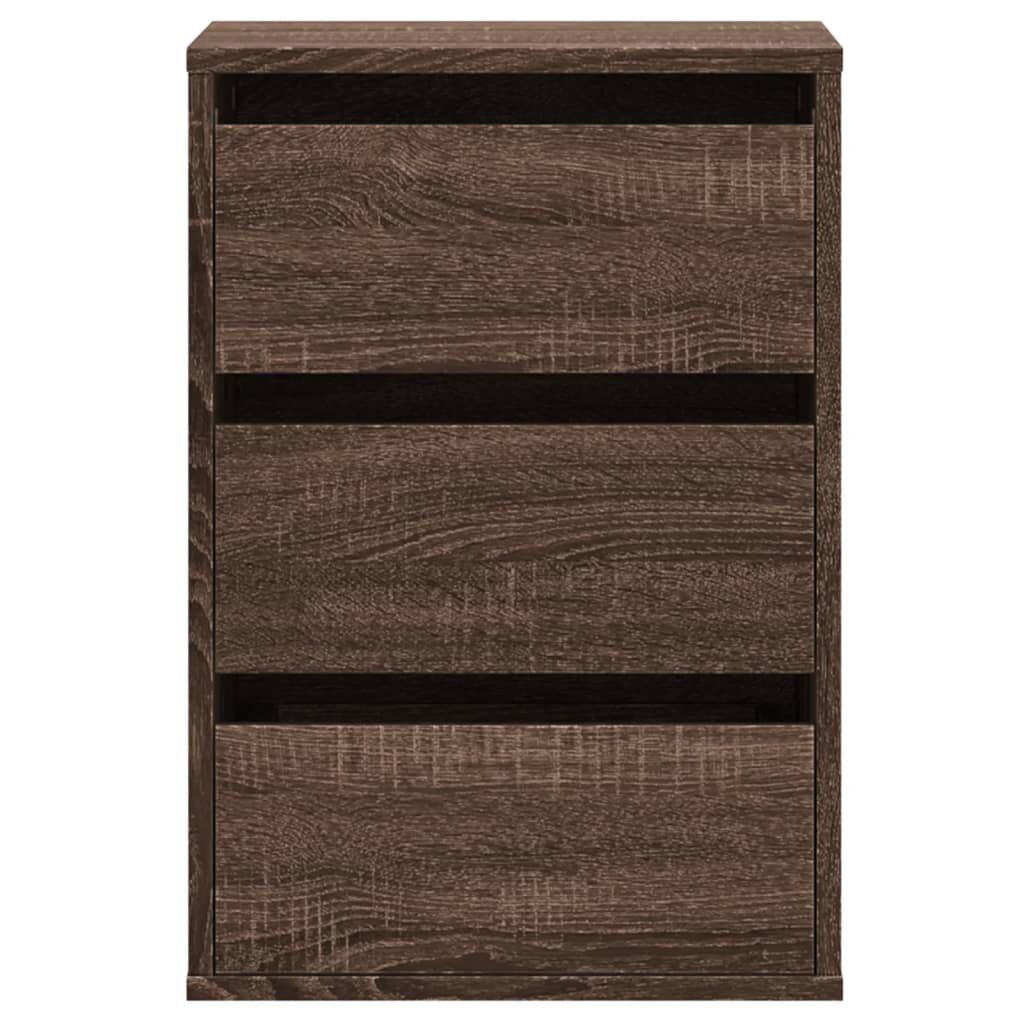 vidaXL Συρταριέρα Καφέ Δρυς 40x41x58 εκ. από Επεξεργ. Ξύλο