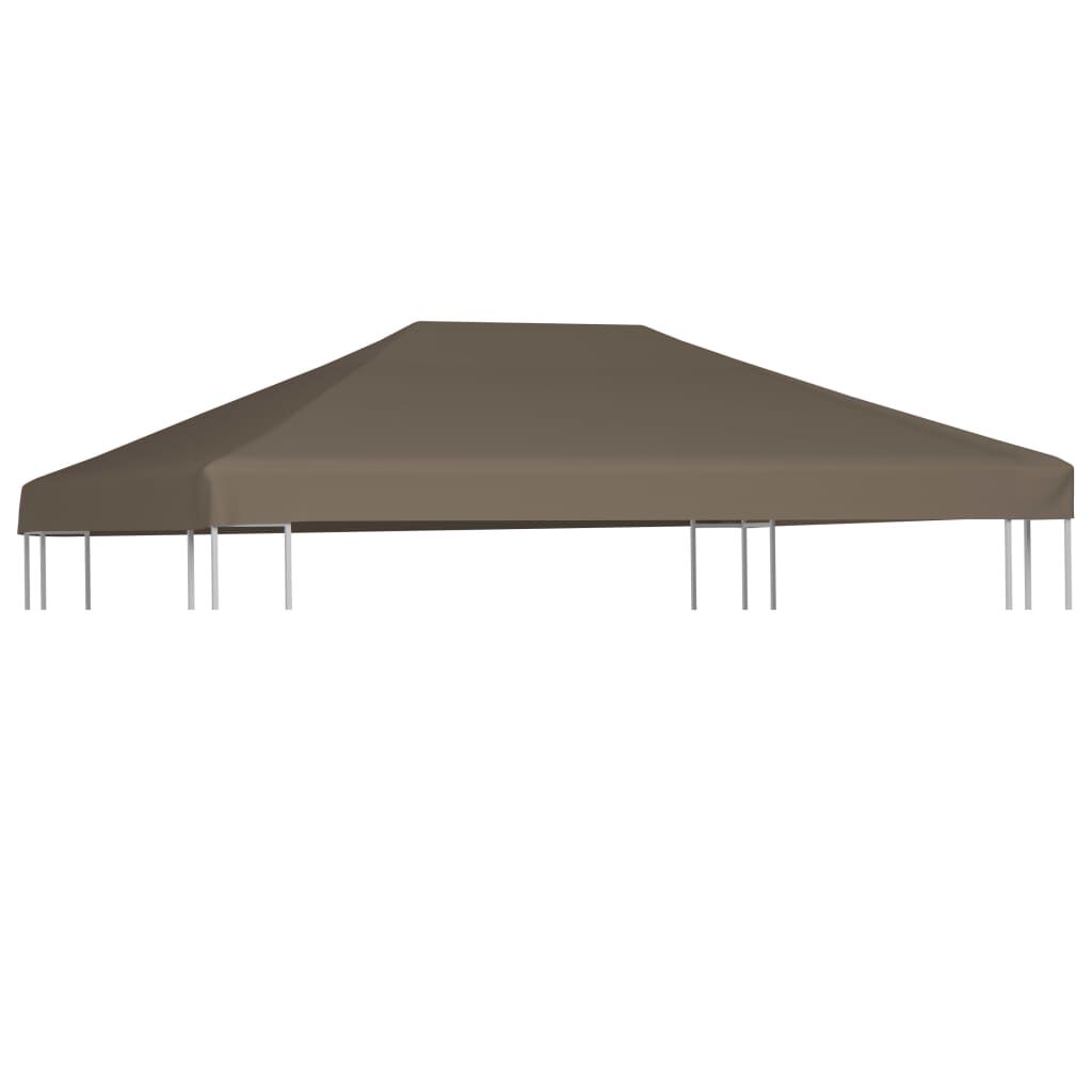 vidaXL Κάλυμμα για Κιόσκι Χρώμα Taupe 3 x 3 μ. 310 γρ./μ²