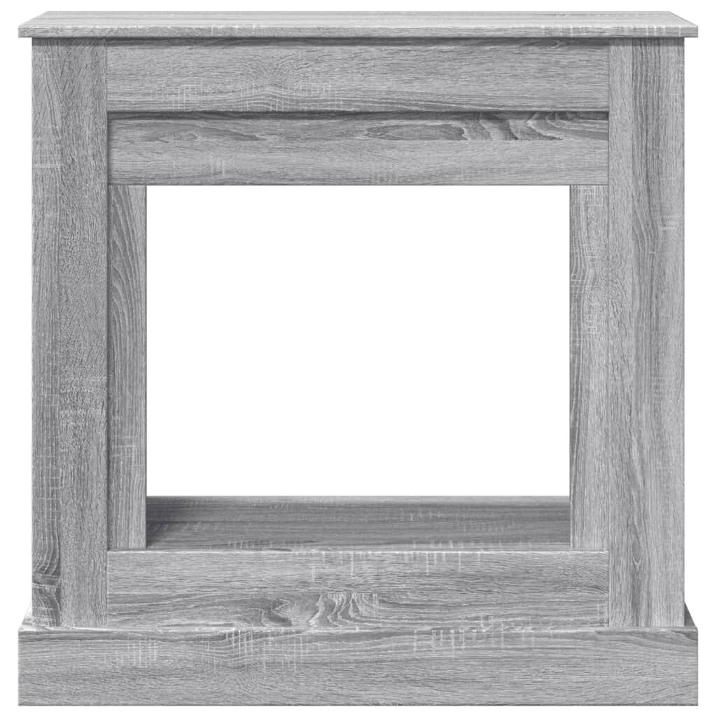 vidaXL Πλαίσιο Τζακιού Γκρι Sonoma 90x30x90 εκ. από Επεξ. Ξύλο