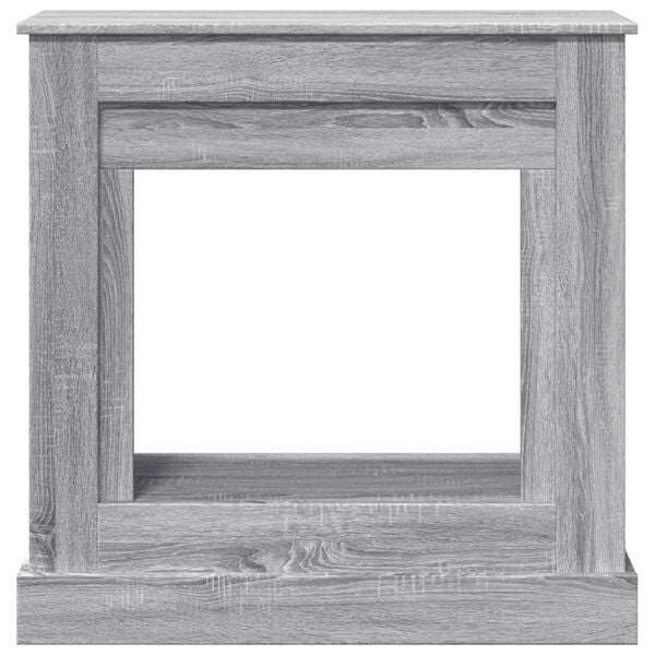 vidaXL Πλαίσιο Τζακιού Γκρι Sonoma 90x30x90 εκ. από Επεξ. Ξύλο