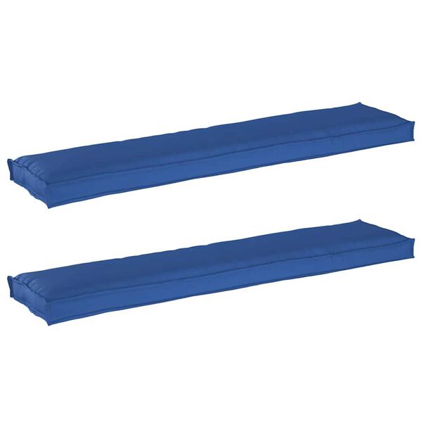 vidaXL Σετ Μαξιλαριών Πάγου 2 pcs Μπλε Ρουά 180 x 40 x 8 εκ.