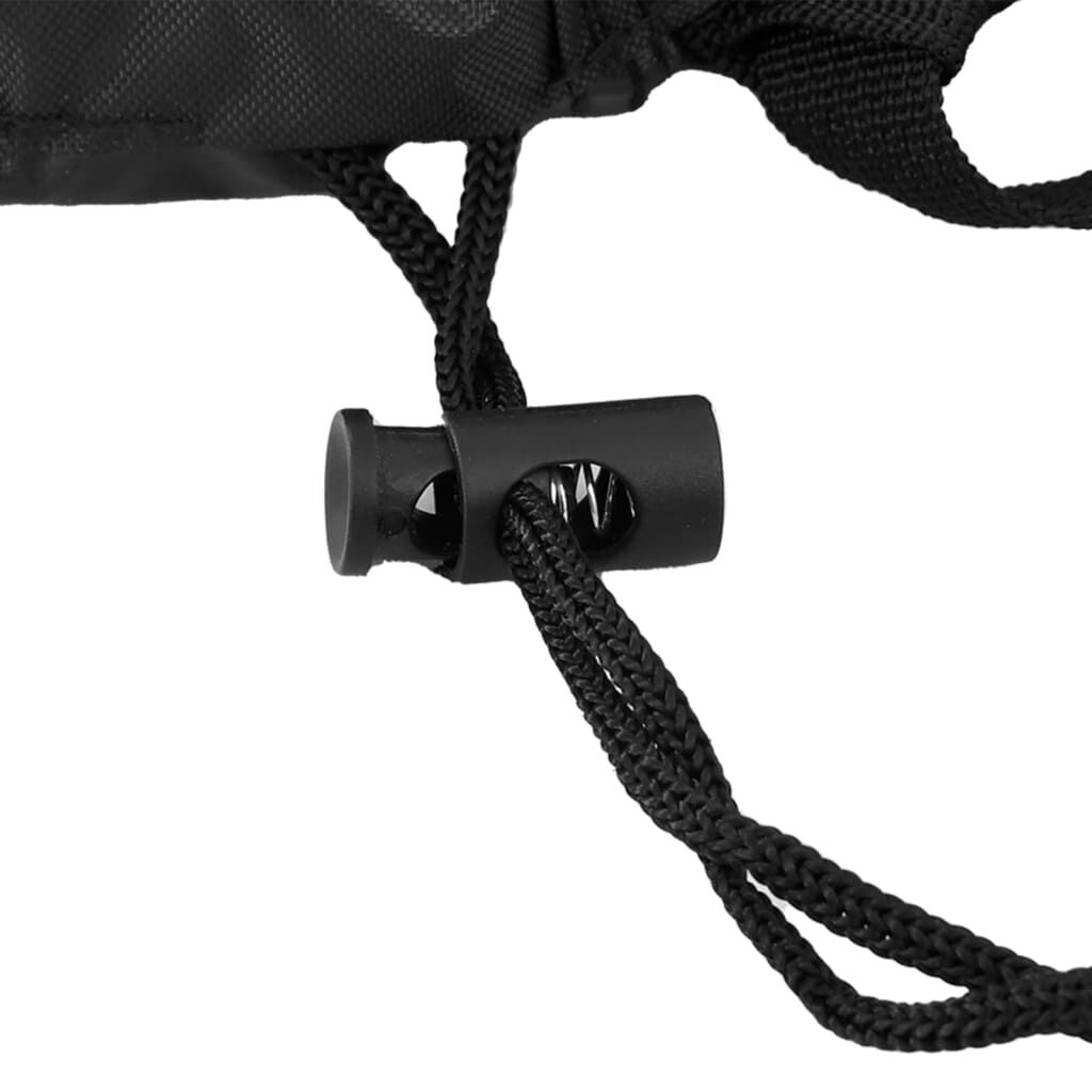 vidaXL Κάλυμμα Ξαπλώστρας Μαύρο 203x81x25/63 εκ. 420D Ύφασμα Oxford