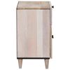 vidaXL Κομοδίνο με συρτάρι Μπεζ 50 x 33 x 60 εκ Μασίφ ξύλο μάνγκο