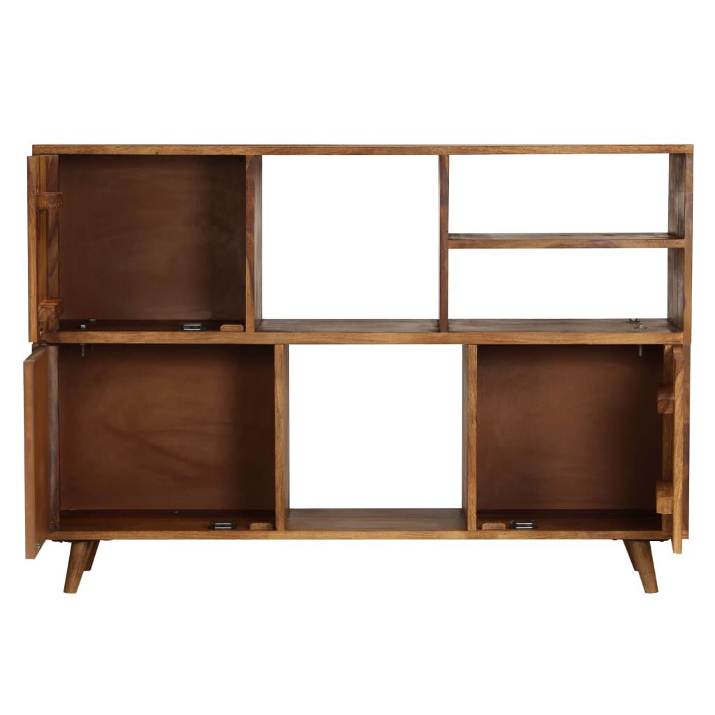 vidaXL Ντουλάπι με Ράφια 118 x 35 x 70 εκ. από Μασίφ Ξύλο Sheesham