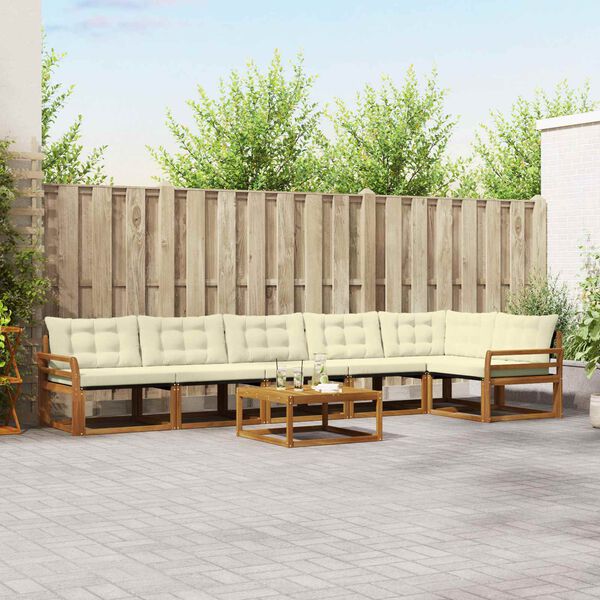 vidaXL &Sigma;&epsilon;&iota;&rho;ά &Kappa;&alpha;&nu;&alpha;&pi;έ &Epsilon;&xi;&omega;&tau;&epsilon;&rho;&iota;&kappa;&omicron;ύ &mu;&epsilon; &mu;&alpha;&xi;&iota;&lambda;ά&rho;&iota; 7 pcs &Phi;&upsilon;&sigma;&iota;&kappa;ό &kappa;&alpha;&iota; &Kappa;&rho;έ&mu;&alpha;