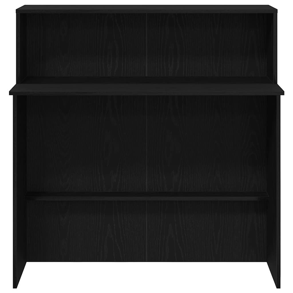 vidaXL Γραφείο υποδοχής Μαύρο 100x50x103,5 cm Κατασκευασμένο ξύλο
