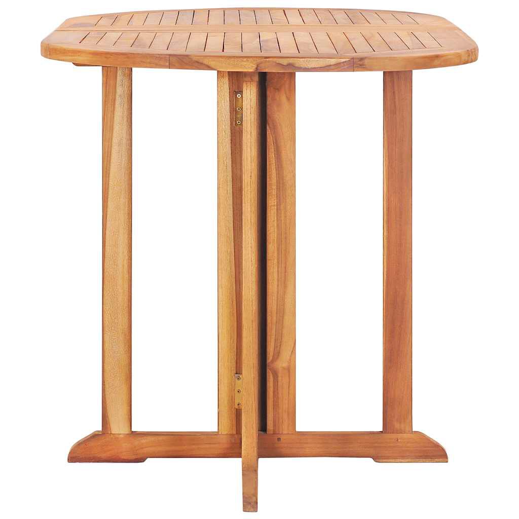 vidaXL Τραπέζι Κήπου Butterfly Πτυσσόμενο 120x70x75 εκ Μασίφ Ξύλο Teak