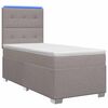 vidaXL &Kappa;&rho;&epsilon;&beta;ά&tau;&iota; box spring &mu;&epsilon; &sigma;&tau;&rho;ώ&mu;&alpha; Taupe 90 x 200 cm Ύ&phi;&alpha;&sigma;&mu;&alpha;