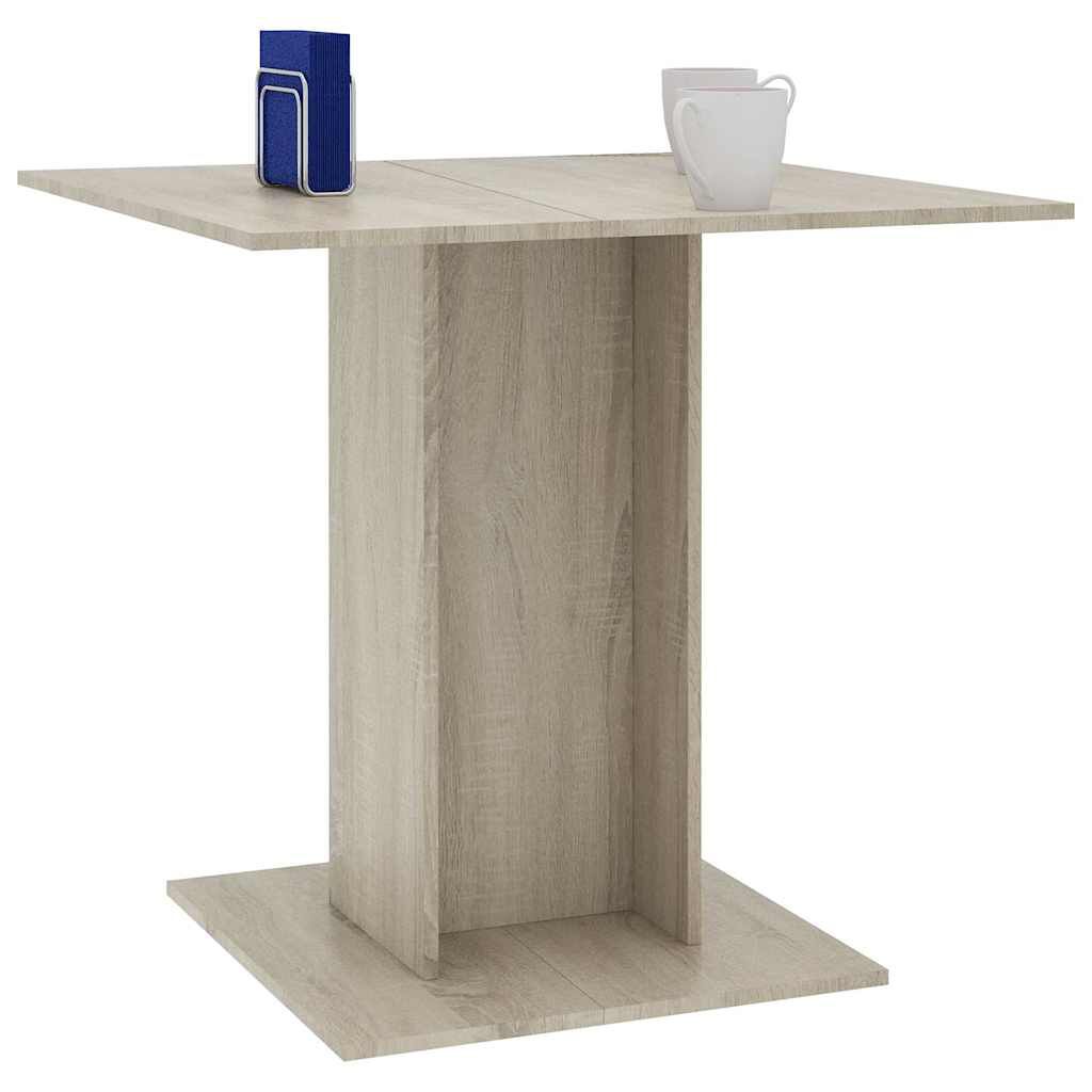 vidaXL Τραπεζαρία Sonoma Δρυς 80 x 80 x 75 εκ. από Μοριοσανίδα