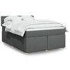 vidaXL &Kappa;&rho;&epsilon;&beta;ά&tau;&iota; Boxspring &mu;&epsilon; &Sigma;&tau;&rho;ώ&mu;&alpha; &Sigma;&kappa;&omicron;ύ&rho;&omicron; &Gamma;&kappa;&rho;&iota; 140x190 &epsilon;&kappa;. &Upsilon;&phi;&alpha;&sigma;&mu;ά&tau;&iota;&nu;&omicron;