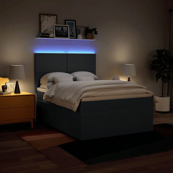 vidaXL &Kappa;&rho;&epsilon;&beta;ά&tau;&iota; Boxspring &mu;&epsilon; &Sigma;&tau;&rho;ώ&mu;&alpha; &Mu;&pi;&lambda;&epsilon; 160x200 &epsilon;&kappa;. &Upsilon;&phi;&alpha;&sigma;&mu;ά&tau;&iota;&nu;&omicron;