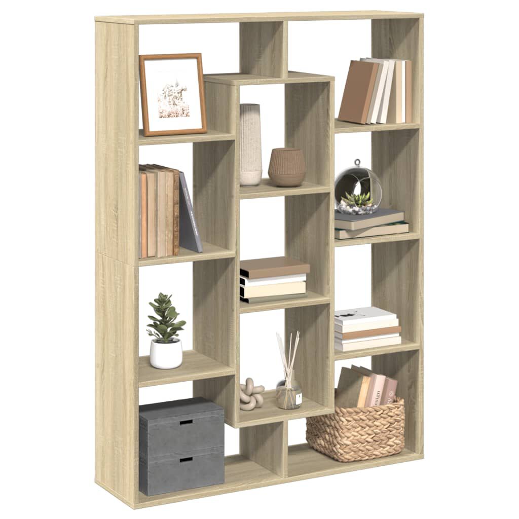 vidaXL Βιβλιοθήκη Χρώμα Sonoma Δρυς 102x29x143 εκ. Επεξεργασμένο Ξύλο