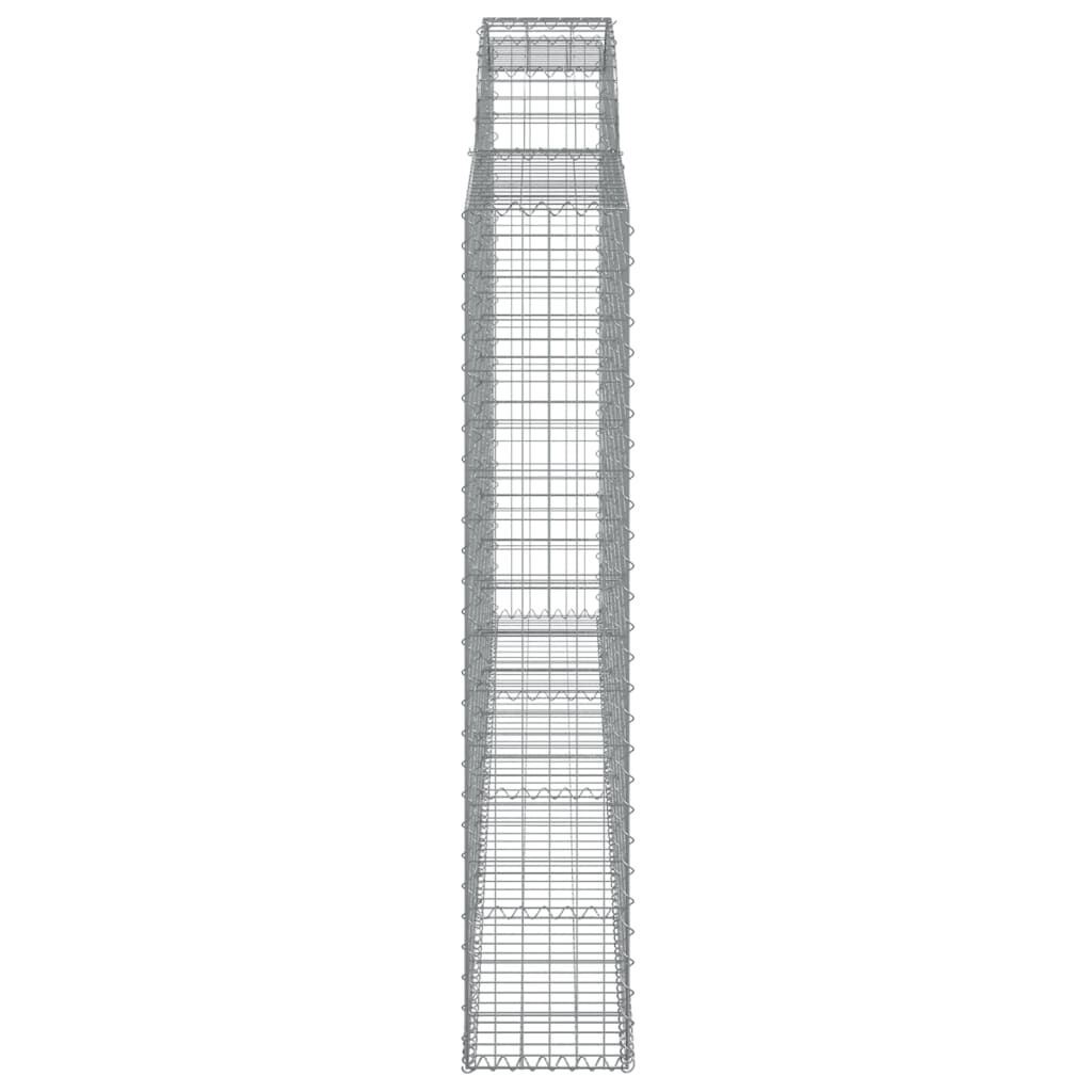 vidaXL Συρματοκιβώτια Τοξωτά 12 τεμ. 300x30x160/180 εκ. Γαλβαν. Ατσάλι