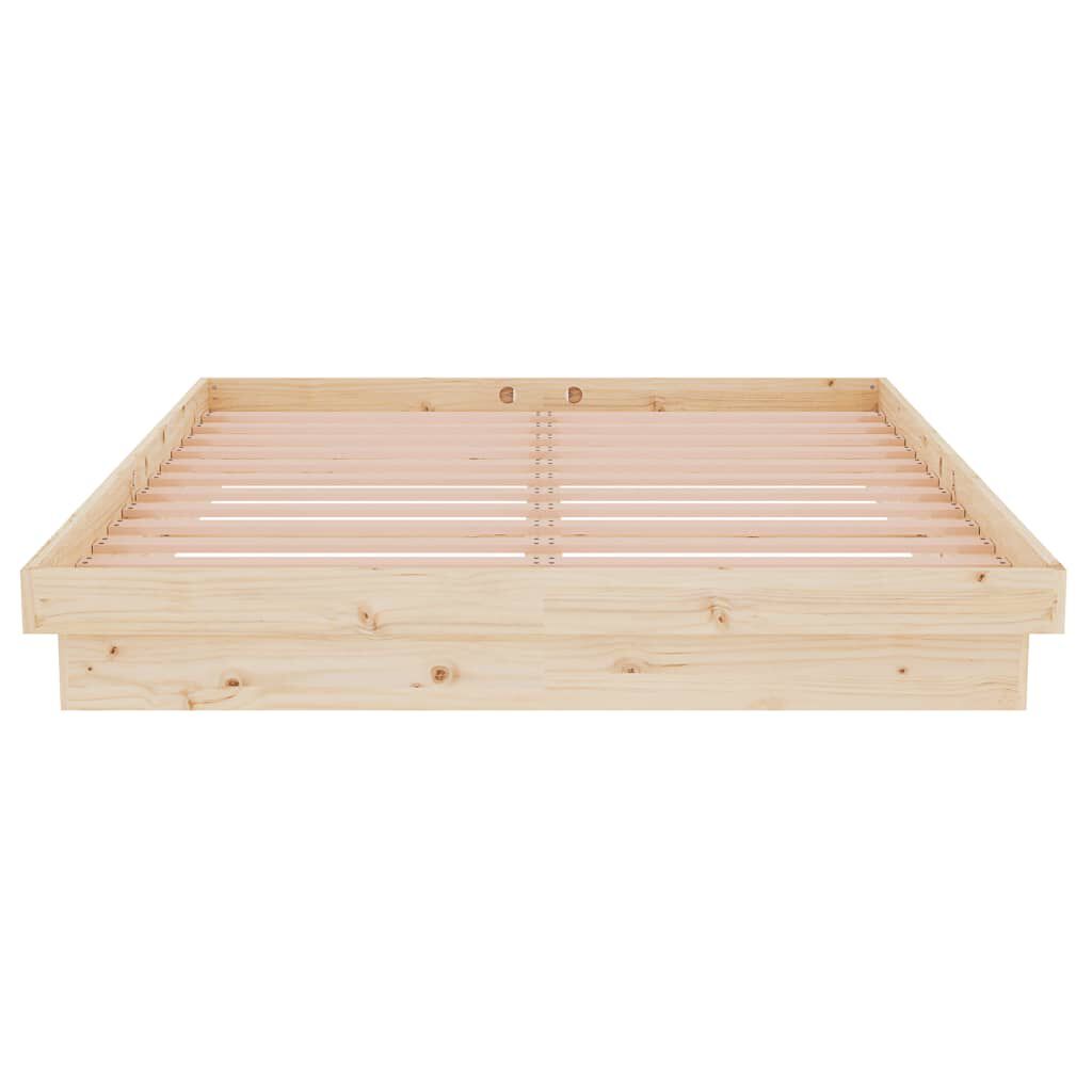 vidaXL Πλαίσιο Κρεβατιού 140 x 190 εκ. από Μασίφ Ξύλο