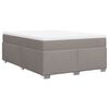 vidaXL &Kappa;&rho;&epsilon;&beta;ά&tau;&iota; Boxspring &mu;&epsilon; &Sigma;&tau;&rho;ώ&mu;&alpha; Taupe 160x200 &epsilon;&kappa;. &Upsilon;&phi;&alpha;&sigma;&mu;ά&tau;&iota;&nu;&omicron;