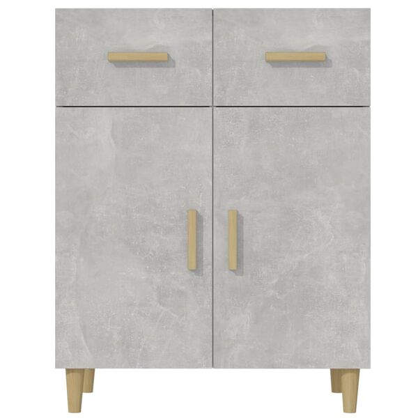 vidaXL Ντουλάπι Γκρι Σκυροδέματος 69,5x34x89 εκ. Επεξεργασμένο Ξύλο