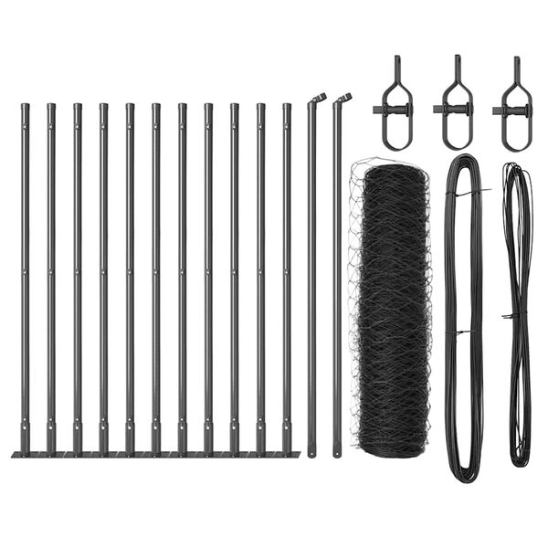 vidaXL &Sigma;&tau;ύ&lambda;&omicron;&sigmaf; &Pi;&epsilon;&rho;&iota;&phi;&rho;ά&xi;&epsilon;&omega;&nu; &Gamma;&kappa;&rho;&iota; 25 x 0,5 &mu;. (36 mm &pi;&lambda;έ&gamma;&mu;&alpha;) &Alpha;&tau;&sigma;ά&lambda;&iota;