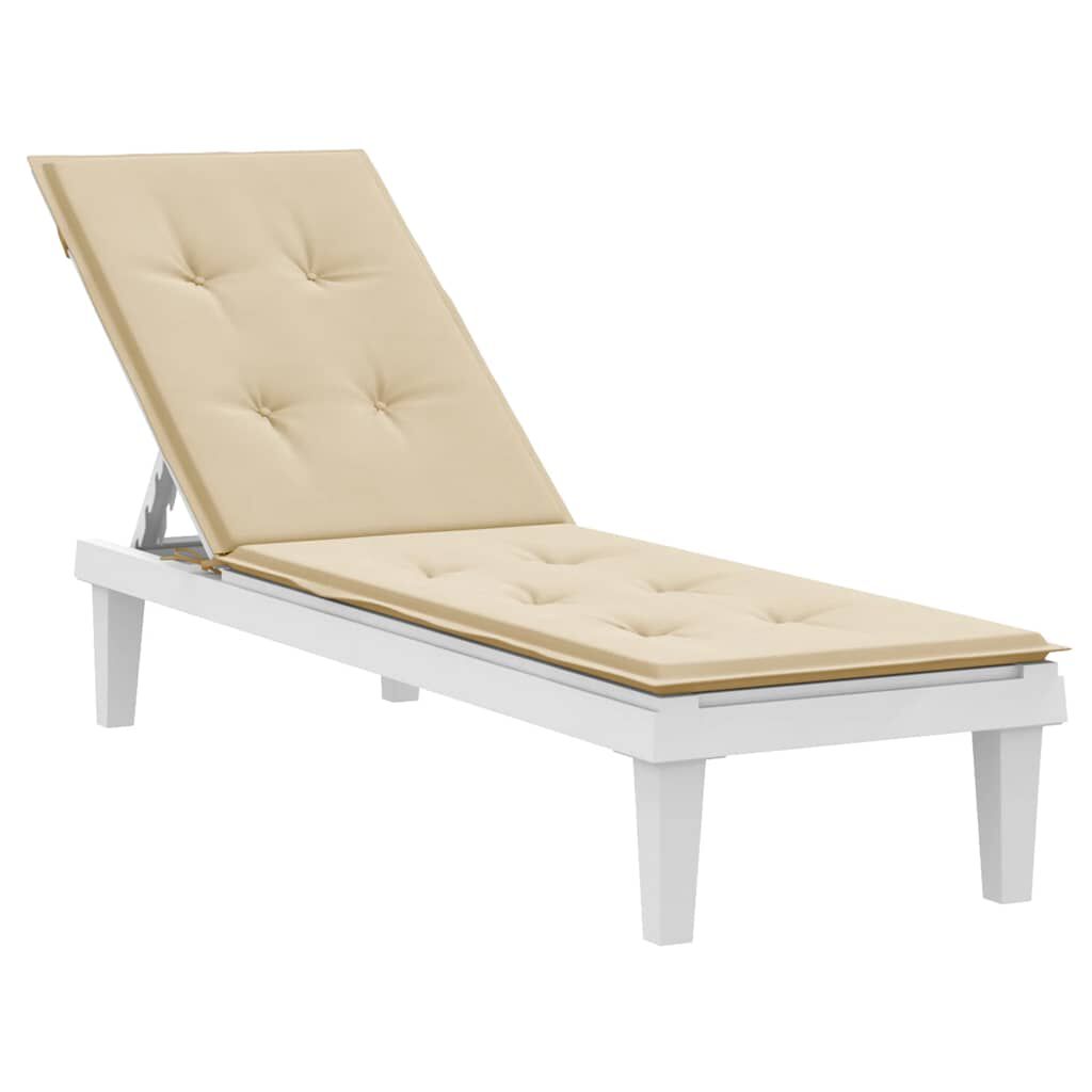 vidaXL Μαξιλάρι Σεζλόνγκ Μπεζ (75+105) x 50 x 4 εκ.