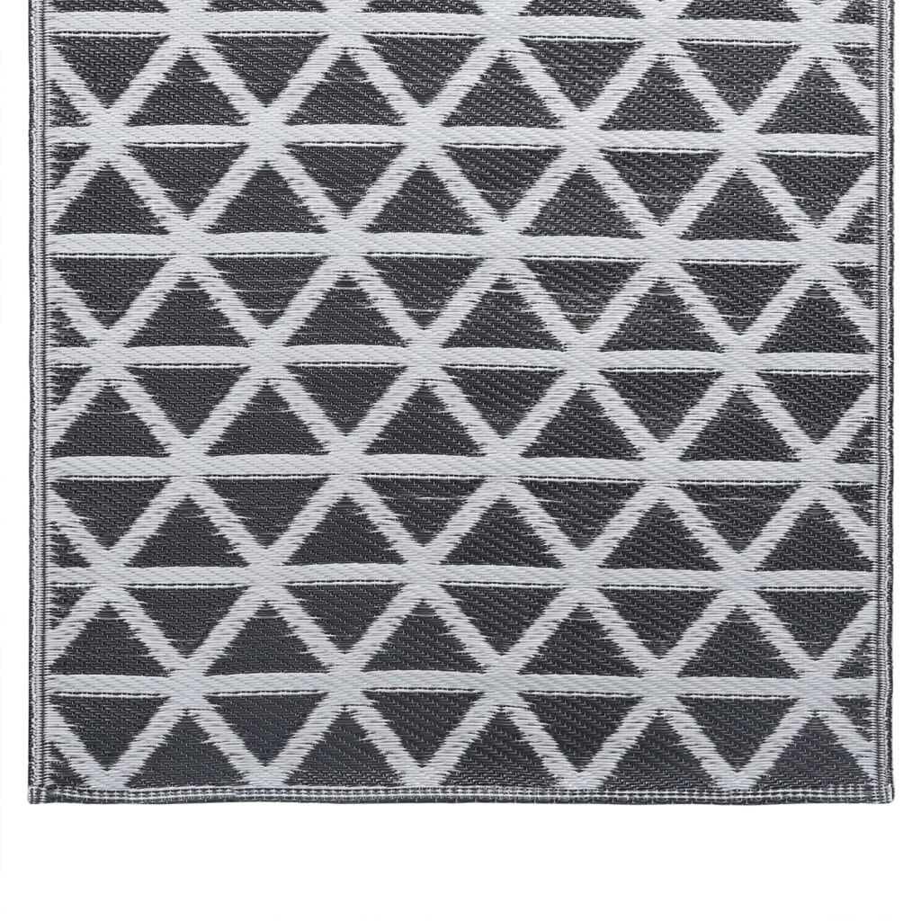 vidaXL Χαλί εξωτερικού χώρου ARAKIL Μαύρο 80x150 cm PP