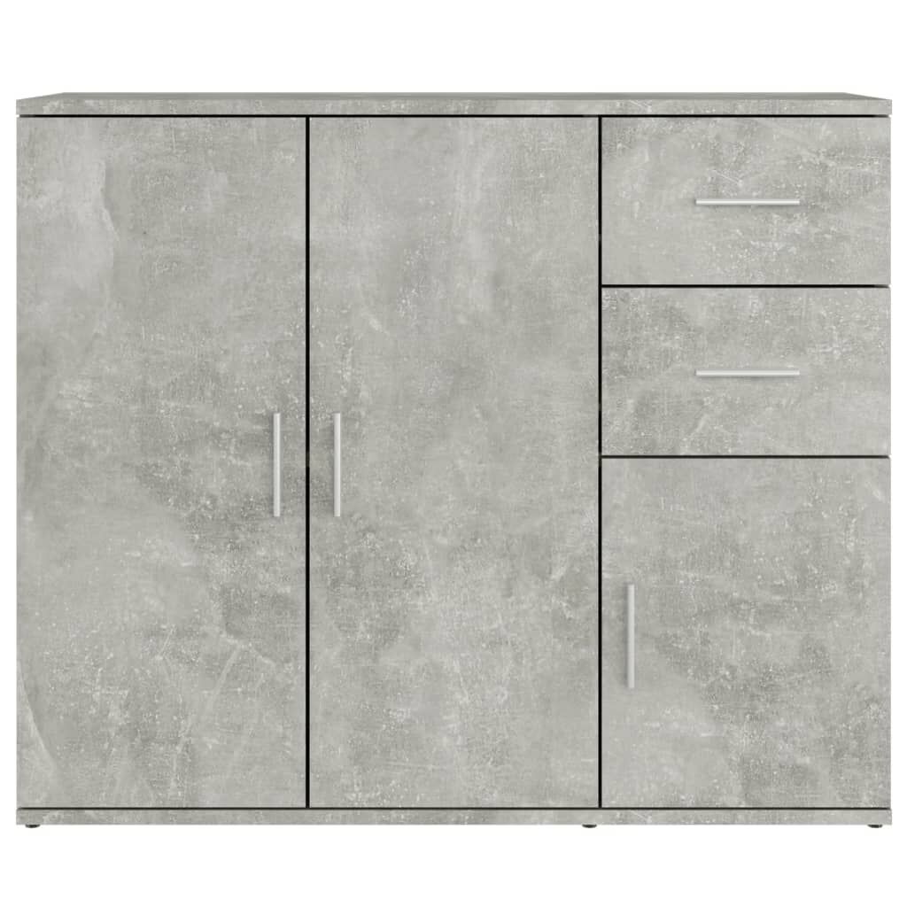 vidaXL Ντουλάπι Γκρι Σκυροδέματος 91x29,5x75 εκ. Επεξεργασμένο Ξύλο