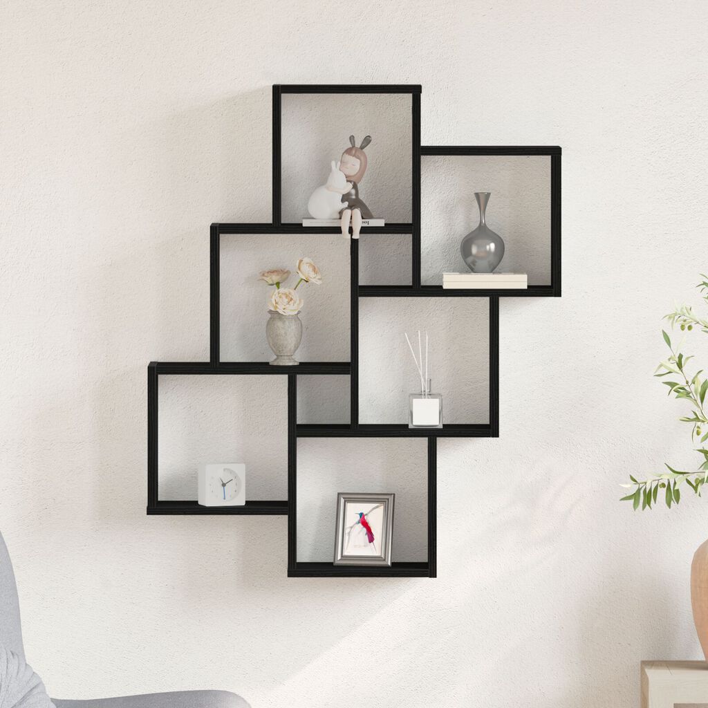 vidaXL Ντουλάπι Τοίχου Μαύρη Δρυς 78x15x92 εκ. Φτιαγμένο από Ξύλο