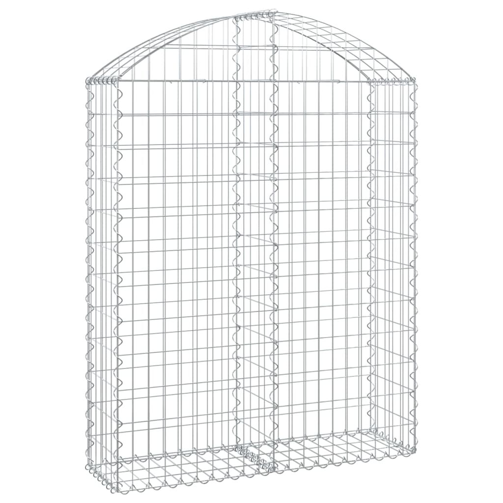 vidaXL Συρματοκιβώτιο Τοξωτό 100x30x120/140εκ. από Γαλβανισμένο Χάλυβα