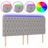 vidaXL &Kappa;&epsilon;&phi;&alpha;&lambda;ά&rho;&iota; &Kappa;&rho;&epsilon;&beta;&alpha;&tau;&iota;&omicron;ύ LED &Alpha;&nu;&omicron;&iota;&chi;&tau;ό &Gamma;&kappa;&rho;&iota; 180x7x118/128&epsilon;&kappa;. &Upsilon;&phi;&alpha;&sigma;&mu;ά&tau;&iota;&nu;&omicron;