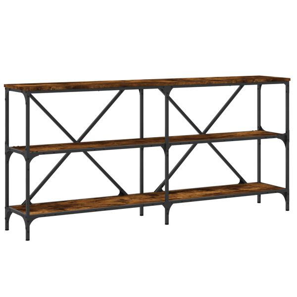vidaXL Τραπέζι Κονσόλα Sonoma Δρυς 160x30x75 εκ. Επεξ. Ξύλο/Σίδηρος