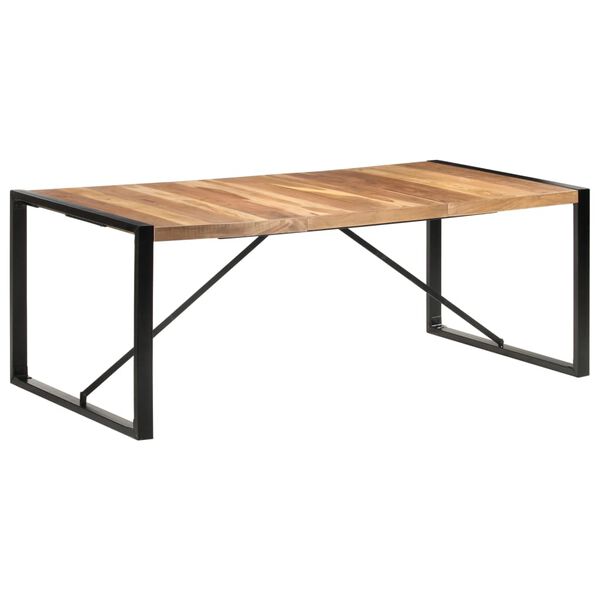 vidaXL Τραπεζαρία 200 x 100 x 75 εκ. από Μασίφ Ξύλο