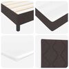 vidaXL Κρεβάτι box spring με στρώμα με στρώμα Σκούρο Καφέ 80 x 200 cm