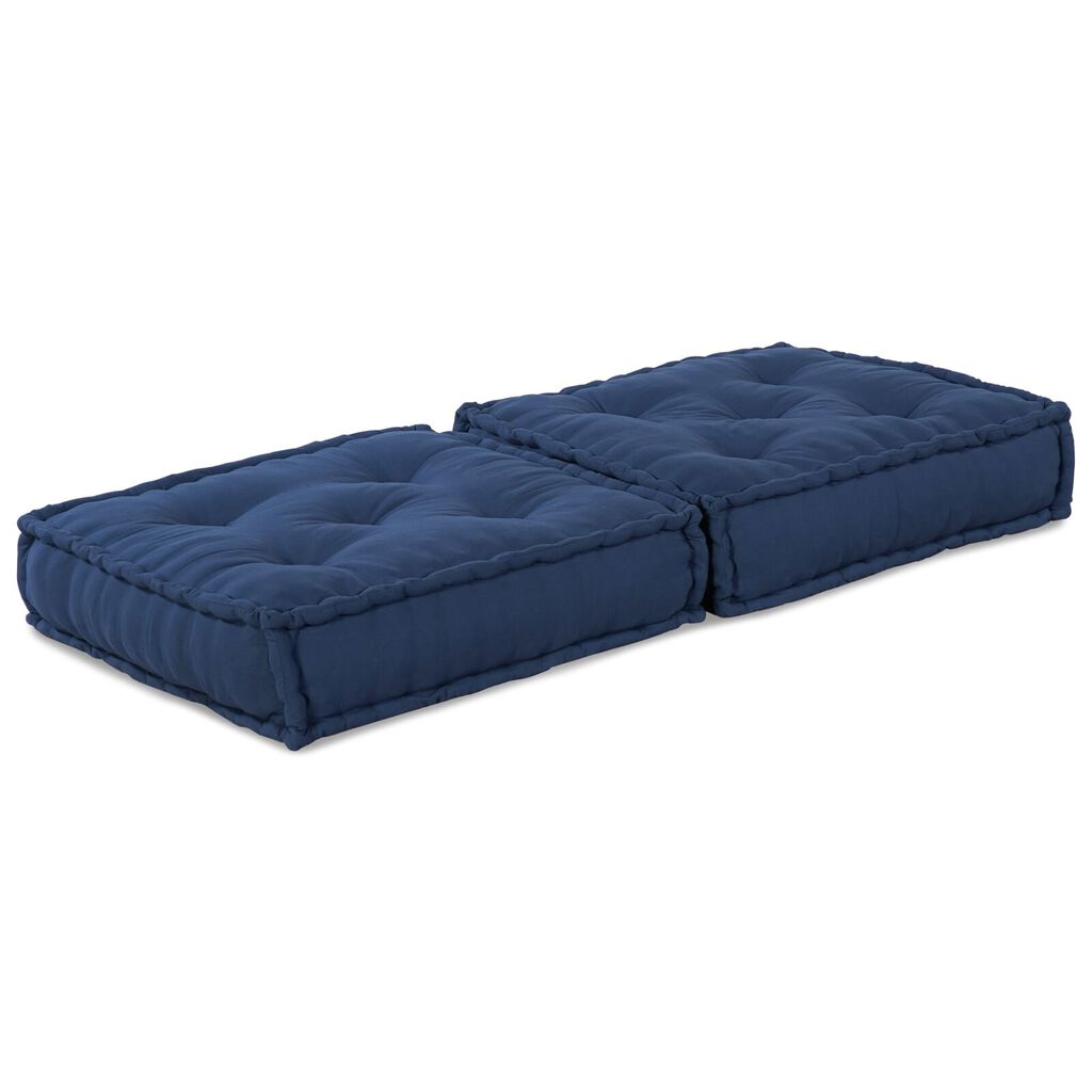 vidaXL Modular Πουφ Ινδigo 70x70x36 Υφάσμα