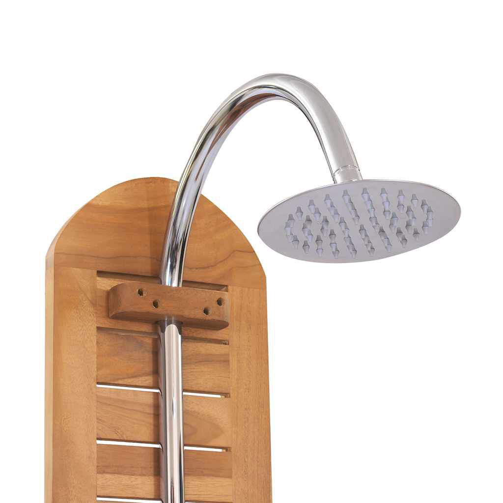 vidaXL Ντουζιέρα Κήπου 70 x 75 x 204 εκ. από Μασίφ Ξύλο Teak