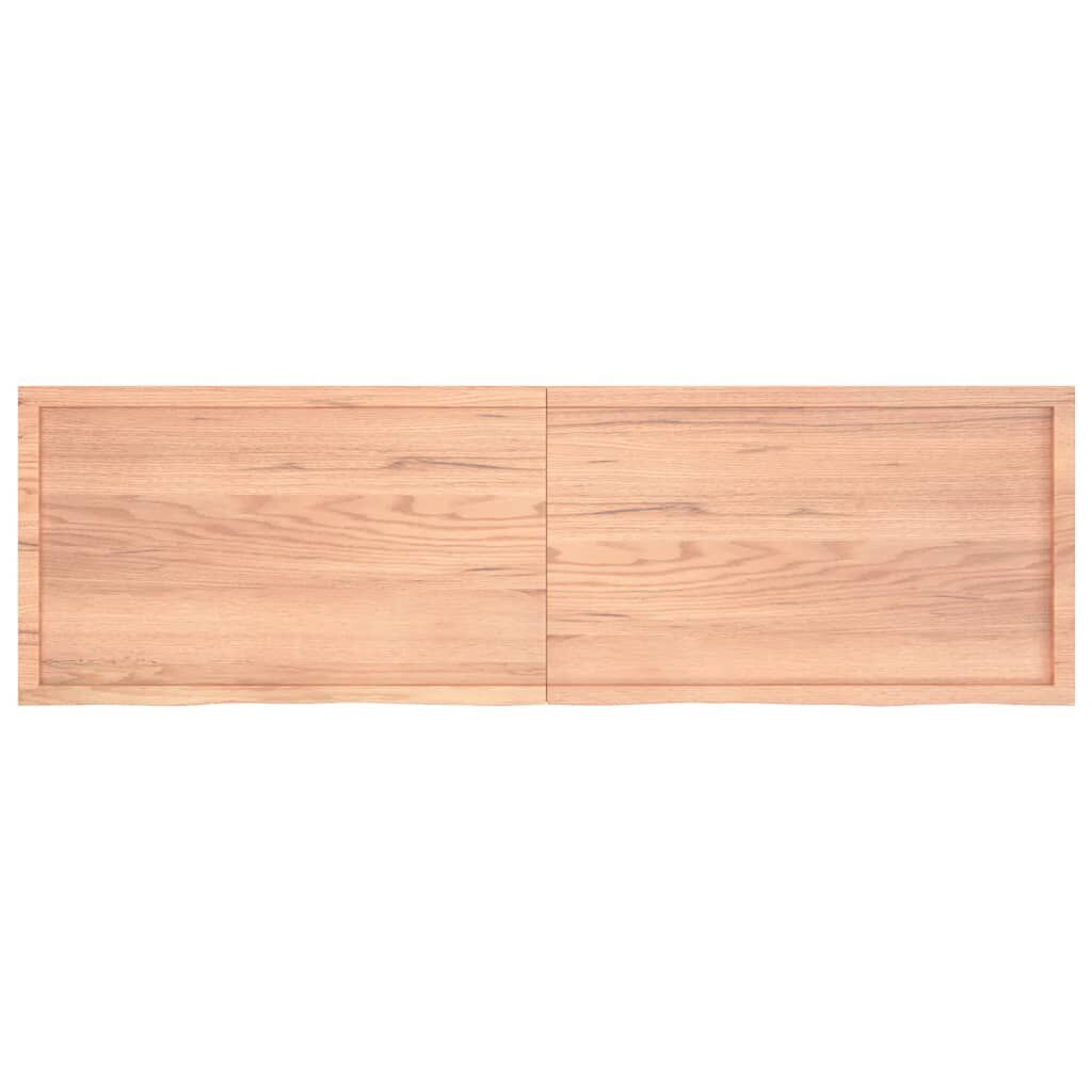 vidaXL Πάγκος Μπάνιου Αν. Καφέ 200x60x(2-4) εκ. Επεξεργ. Μασίφ Ξύλο