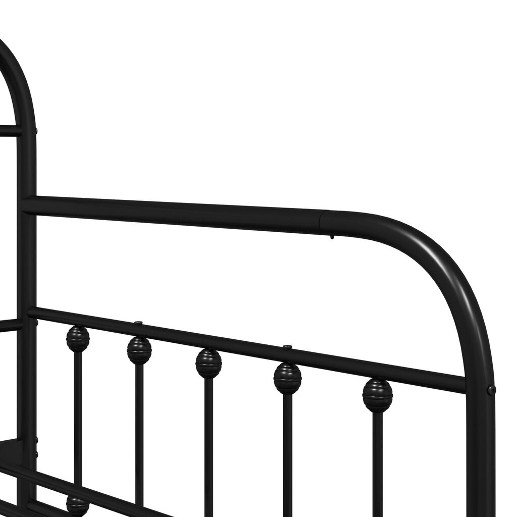vidaXL Κρεβάτι ημέρας Μαύρο 100x200 εκ. Χάλυβας