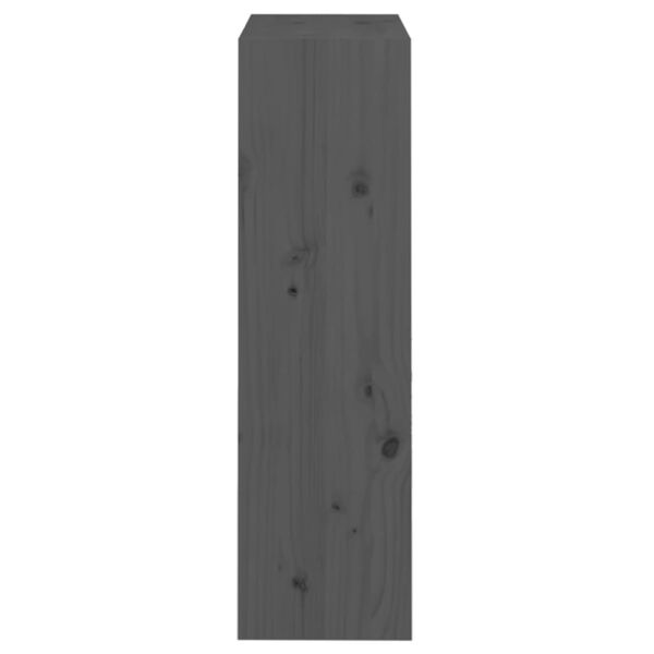 vidaXL Βιβλιοθήκη/Διαχωριστικό Χώρου Γκρι 60x30x103,5 εκ. Μασίφ Πεύκο