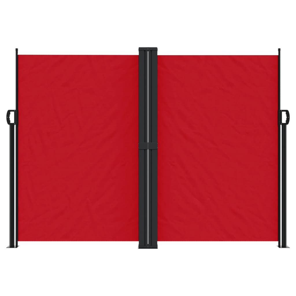 vidaXL Σκίαστρο Πλαϊνό Συρόμενο Κόκκινο 180 x 600 εκ.