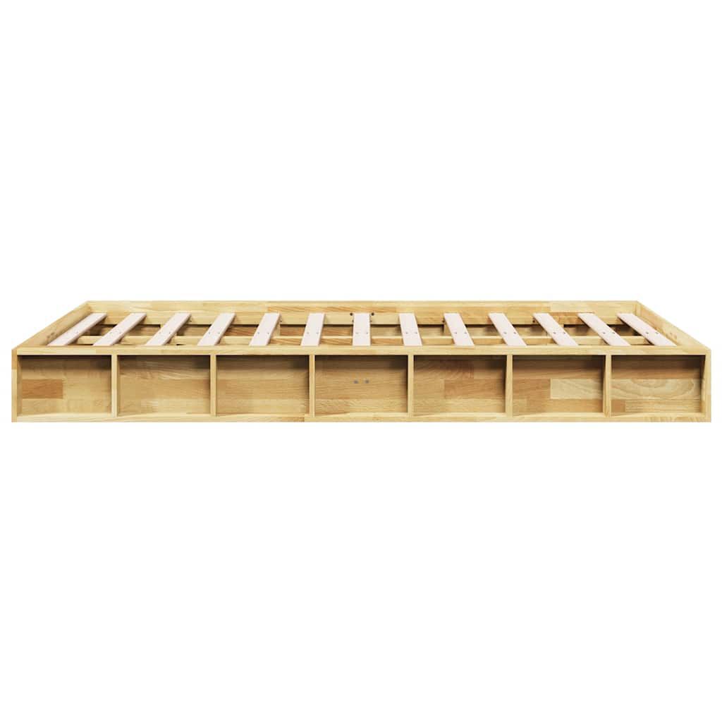 vidaXL Πλαίσιο κρεβατιού χωρίς στρώμα 120x200 cm μασίφ ξύλο δρυς